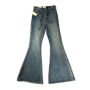 7 For All Mankind Megaflare Womens Jeans Medium Wash High Rise Size 27 NEW NWT